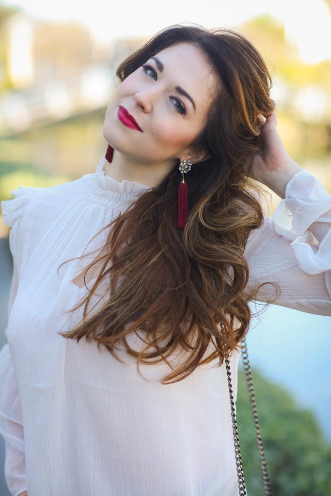 high neck victorian inspired top
