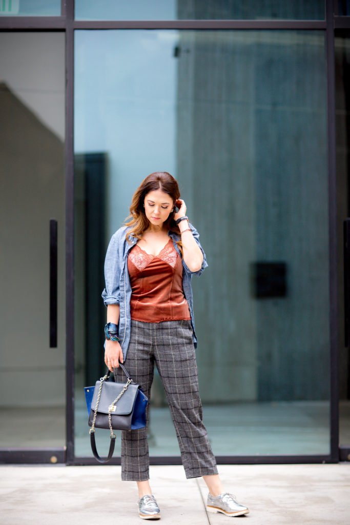 Menswear inspired look for women