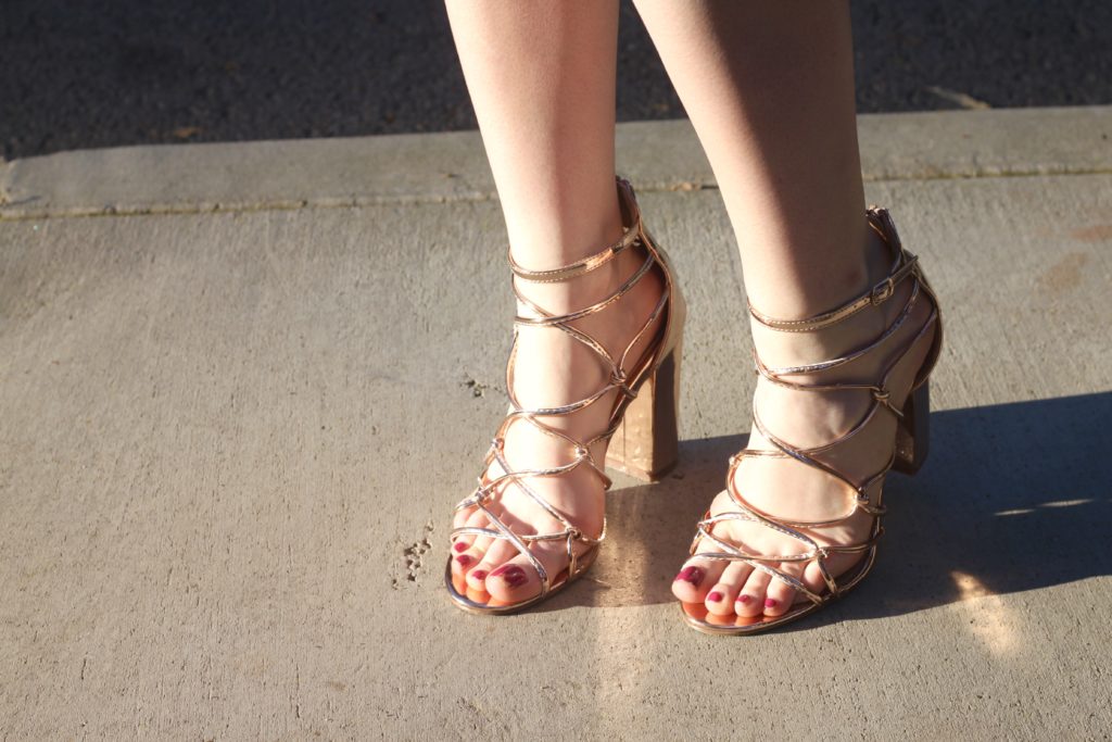 rose gold heels