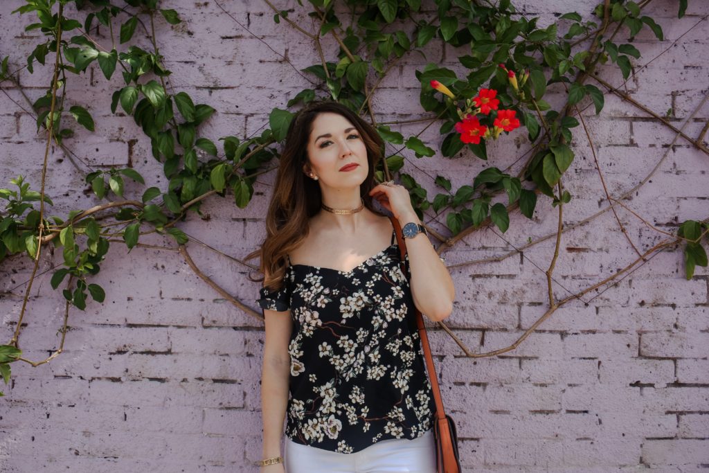 White Jeans and Florals