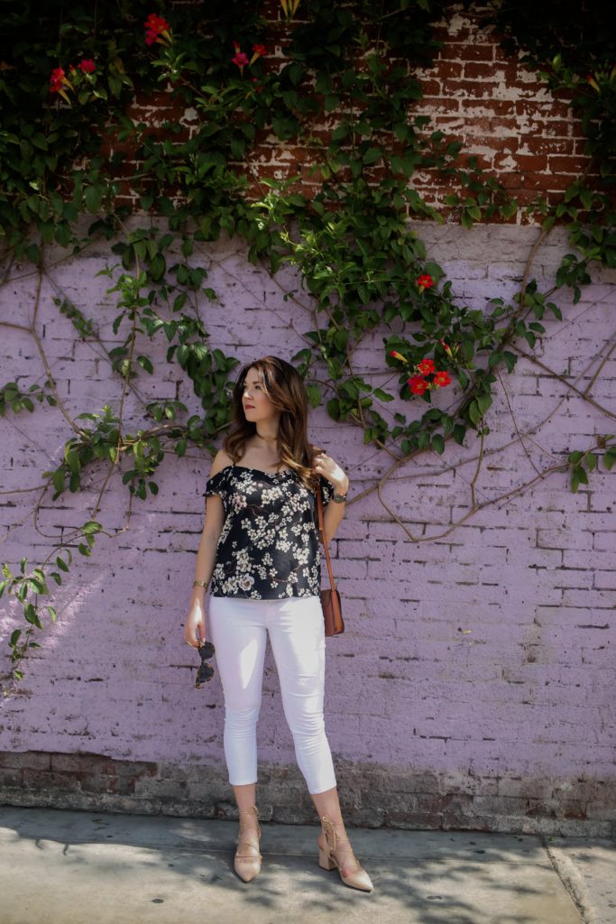 White Jeans and Florals