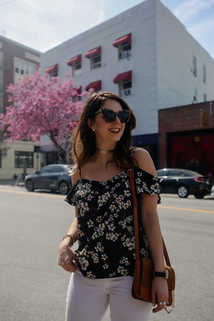 White Jeans and Florals