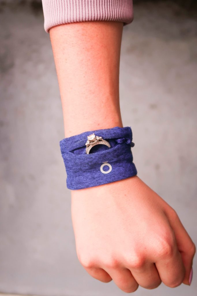 Ring holder allows you to keep your bling safe while you workout, worry free!
