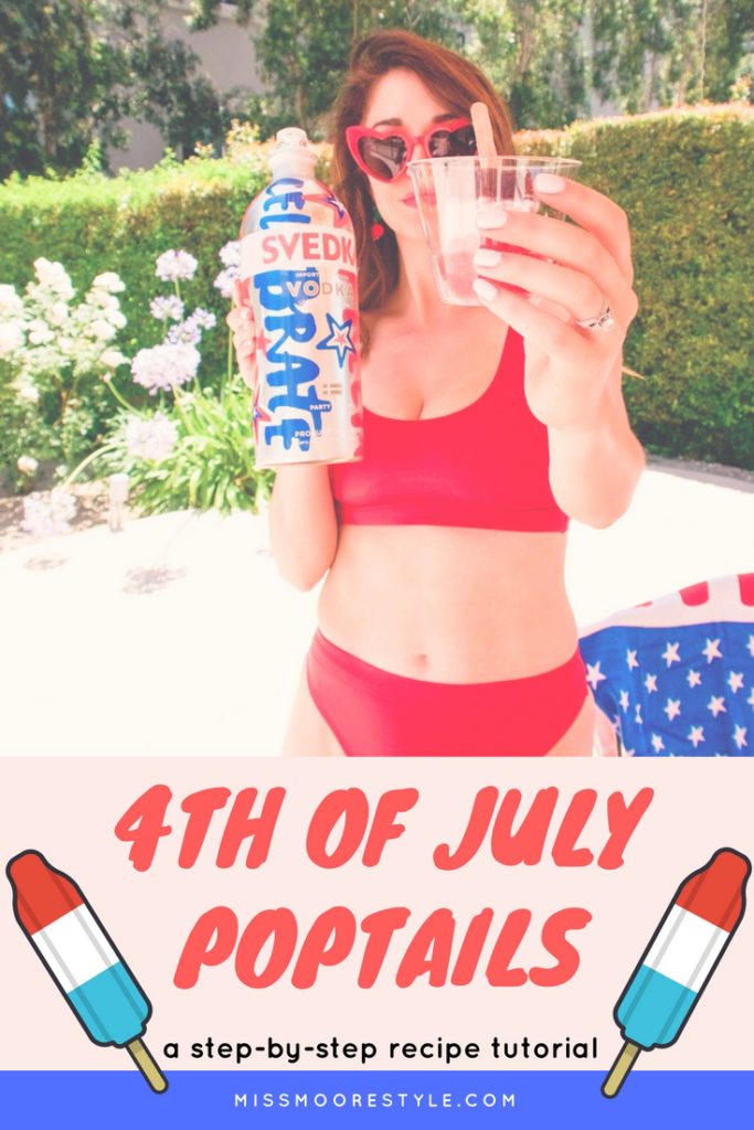 How to make fun and festive 4th of July Popsicle Cocktails for your party or BBQ!