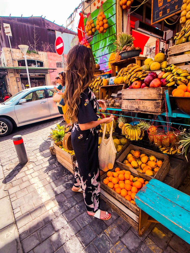 Fruit stands in Jaffa, Israel