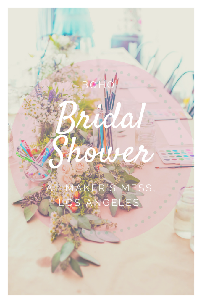 Boho Bridal Shower at Maker's Mess in Los Angeles, CA