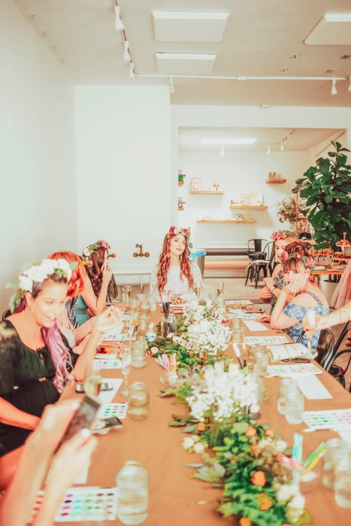 Boho Bridal Shower at Maker's Mess in Los Angeles, CA